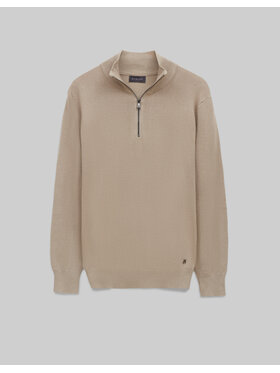 Borgio Borgio Sweter gabicce Beżowy Slim Fit