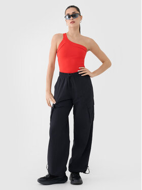 4F 4F Tank top INFLUENCER Czerwony Slim Fit