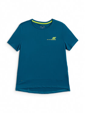 4F 4F Koszulka rowerowa GET LOST FEEL FOUND Turkusowy Regular Fit