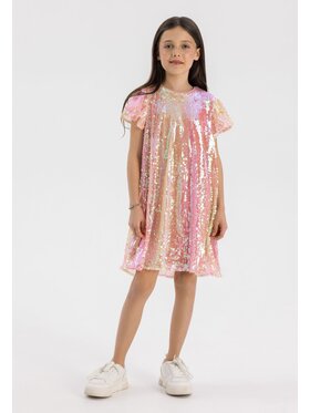 minoti minoti Sukienka elegancka 22party47 Różowy Regular Fit