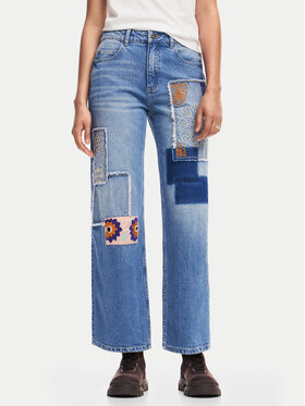 Desigual Desigual Τζιν Mila 24WWDD97 Μπλε Straight Fit