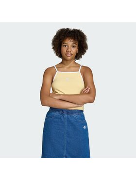 adidas adidas Tank top 159265 Pomarańczowy Slim Fit