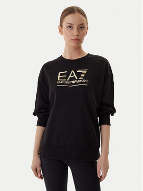 EA7 Emporio Armani EA7 Emporio Armani Pulóver 7W000416 AF12473 MC021 Fekete Relaxed Fit