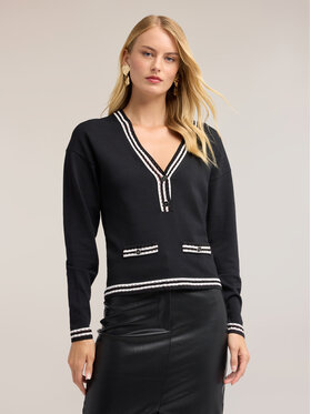 Motivi Motivi Sweter M358W004063N0S1 Czarny Regular Fit