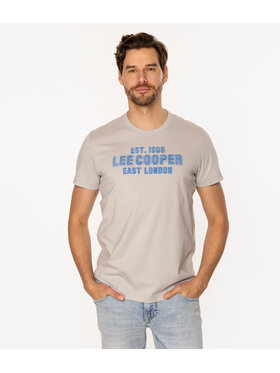 Lee Cooper Lee Cooper T-Shirt EAST LONDON3 1160 Szary Slim Fit