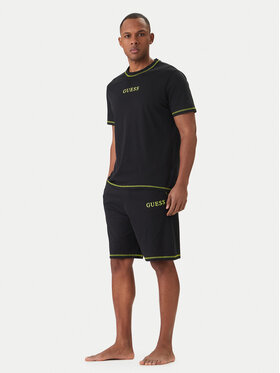 Guess Guess Pižama U6GX03 KCAM1 Juoda Regular Fit