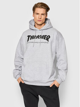 Thrasher Thrasher Majica dugih rukava Skate Mag Siva Regular Fit