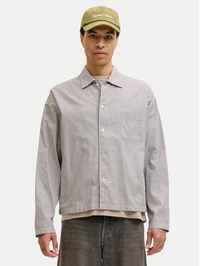 Jack & Jones Jack & Jones Hemd Austin 12277479 Beige Loose Fit