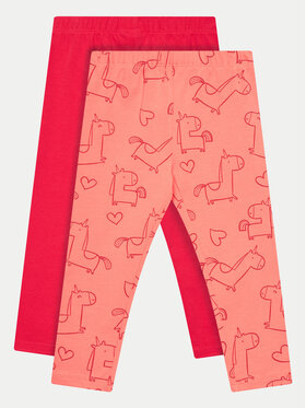 OVS OVS Komplet legginsów 1975848 Pomarańczowy Slim Fit