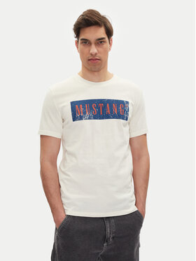 Mustang Mustang T-Shirt Austin 1016274 Weiß Regular Fit