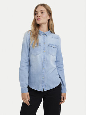 Vero Moda Vero Moda džínová košile Maria 10277523 Světle modrá Slim Fit