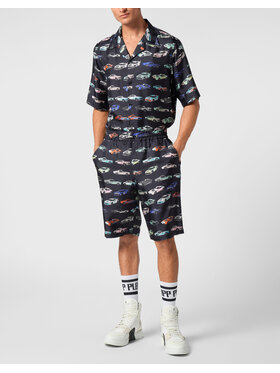 PHILIPP PLEIN PHILIPP PLEIN Szorty 22565 Czarny Regular Fit
