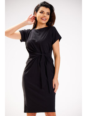 Infinite You Infinite You Sukienka letnia M302 Czarny Basic Fit