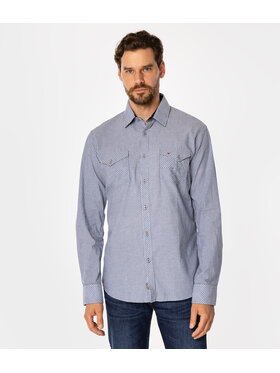 Lee Cooper Lee Cooper Koszula MALT Niebieski Slim Fit