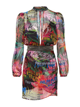 PHILIPP PLEIN PHILIPP PLEIN Abito da sera 21879 Multicolore Fitted Fit