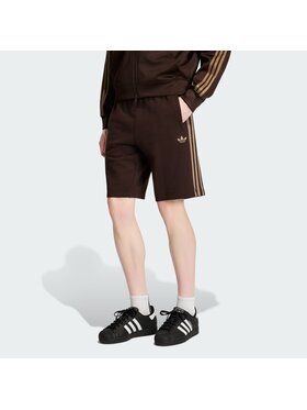 adidas adidas Szorty materiałowe 159264 Brązowy Regular Fit