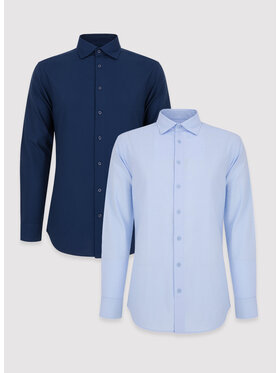 Pako Lorente Pako Lorente Komplet 2 koszul P24WN-1X-032 Kolorowy Slim Fit