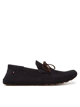 Tommy Hilfiger Tommy Hilfiger Mokasinai Hilfiger Folded Suede Driver FM0FM05385 Tamsiai mėlyna