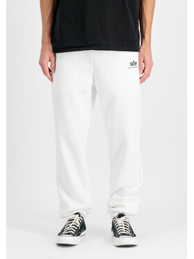 Alpha Industries Alpha Industries Joggers kalhoty Basic Small Logo II Jogger Bílá Regular Fit