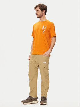 The North Face T-shirt NF0A87FF Narančasta Regular Fit