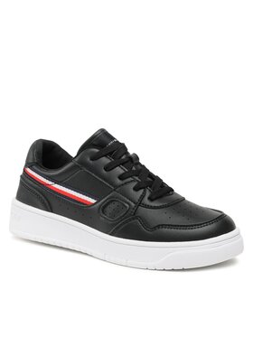 Tommy Hilfiger Tenisice Stripes Low Cut Lace-Up Sneaker T3X9-32848-1355 S Crna