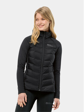 Jack Wolfskin Jack Wolfskin Outdoor kabát Tasman Down Hybrid 1711331 Fekete Regular Fit