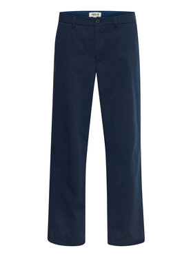Solid Solid Auduma bikses 21107039 Tumši zils Relaxed Fit