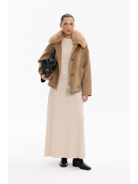 Deni Cler Milano Deni Cler Milano Kurtka przejściowa T-DC-9066-F5-90-13-1 Beżowy Oversize