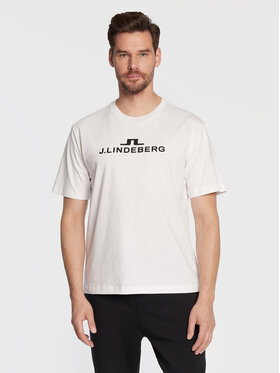 J.Lindeberg J.Lindeberg T-Shirt Alpha AMJT06699 Biały Regular Fit