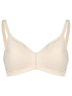 Triumph Triumph Biustonosz bezfiszbinowy Cotton Beauty 10094814 Beżowy