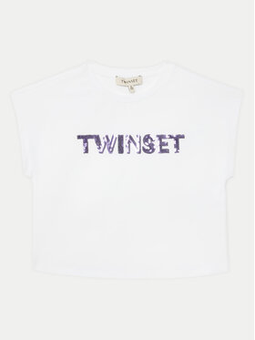 TWINSET TWINSET T-Shirt 251GJ2537 Biały Regular Fit