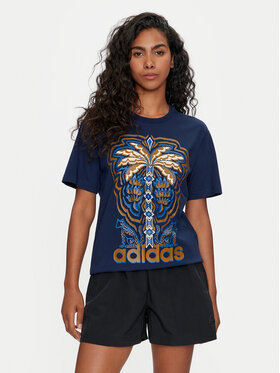 adidas adidas T-särk FARM Rio Graphic IV9758 Tumesinine Regular Fit