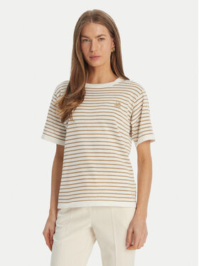 Luisa Spagnoli Luisa Spagnoli T-Shirt Cattolica 100402 Béžová Regular Fit