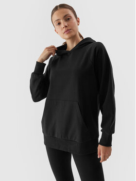 4F 4F Pulóver 4FAW23TSWSF0725 Fekete Regular Fit