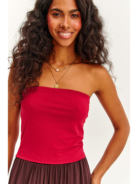 NAOKO NAOKO Top Infinity Ruby Rose Bordó Regular Fit