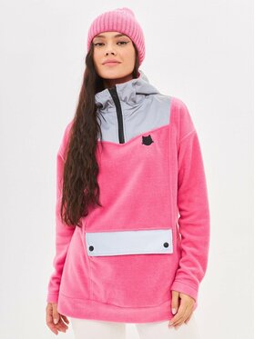 Manii'ta Lacitta Manii'ta Lacitta Polar Women's Fleece hoodie CATRAIN Różowy Loose Fit