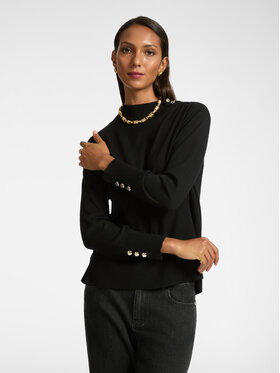 Elena Mirò Elena Mirò Cardigan M456Z000586N033 Nero Boxy Fit