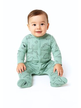 minoti minoti Pajac 24babypack9 Zielony Regular Fit