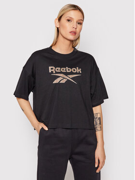 Reebok Reebok T-Shirt Classics Graphic H41353 Czarny Oversize