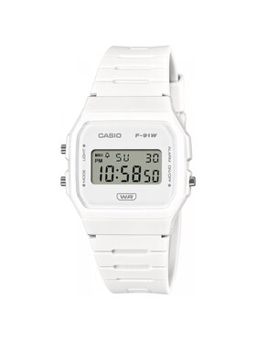Casio Casio Zegarek F-91WB-7AEF Biały