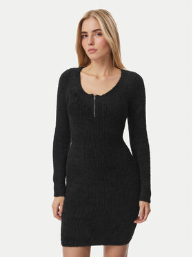 Guess Guess Pletena obleka W6BK89 Z1921 Črna Regular Fit