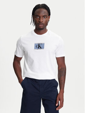 Calvin Klein Calvin Klein Tricou Box Tape Graphic LV04RC854G Alb Regular Fit