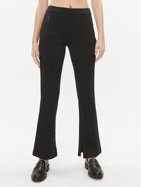 Weekend Max Mara Weekend Max Mara Kalhoty z materiálu Goya 2357860433 Černá Straight Fit
