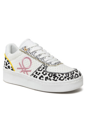 United Colors Of Benetton United Colors Of Benetton Sneakers Maior Animalier BTW214220 Alb
