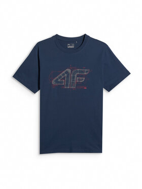 4F 4F T-Shirt COMMERCIAL 12 Granatowy Regular Fit