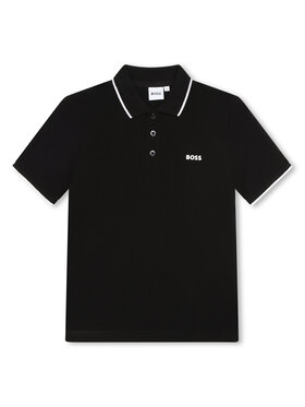 BOSS Boss Polo J25P26 S Czarny Regular Fit