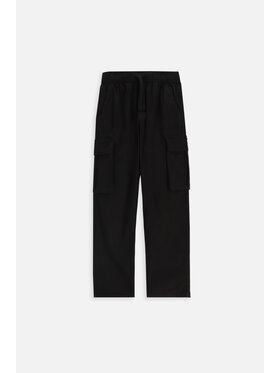 Coccodrillo Coccodrillo Kalhoty z materiálu ZC5119102ABJ-021 Černá Regular Fit