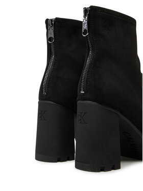 Calvin Klein Jeans Čizme Heel Platform Zip Boot Ss YW0YW01601 Crna