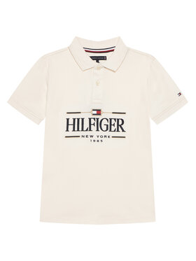 Tommy Hilfiger Tommy Hilfiger Polo majica Icons KB0KB10359 Écru Regular Fit