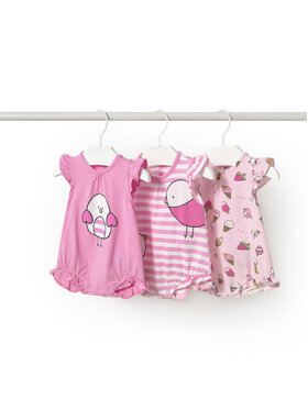Mayoral Mayoral 3er-Set Kinder Bodys 1758 Rosa